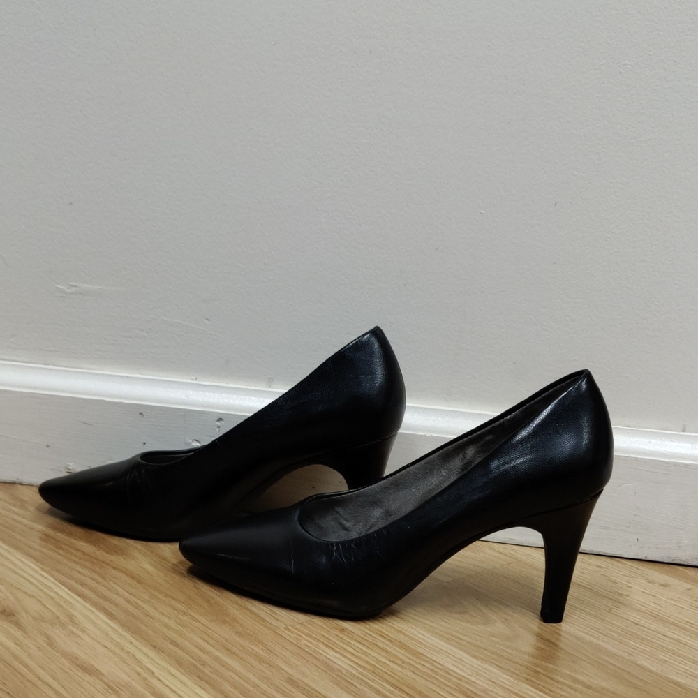 Exquisite Leather Heels Dress Pumps